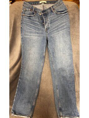 Abercrombie & Fitch The Dad High Rise Jeans Curve Love Women’s 27 4R Light Wash